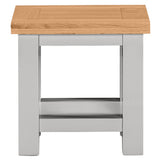Devon Painted Lamp Table - Devon Grey Front