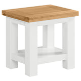 Devon Painted Lamp Table - White