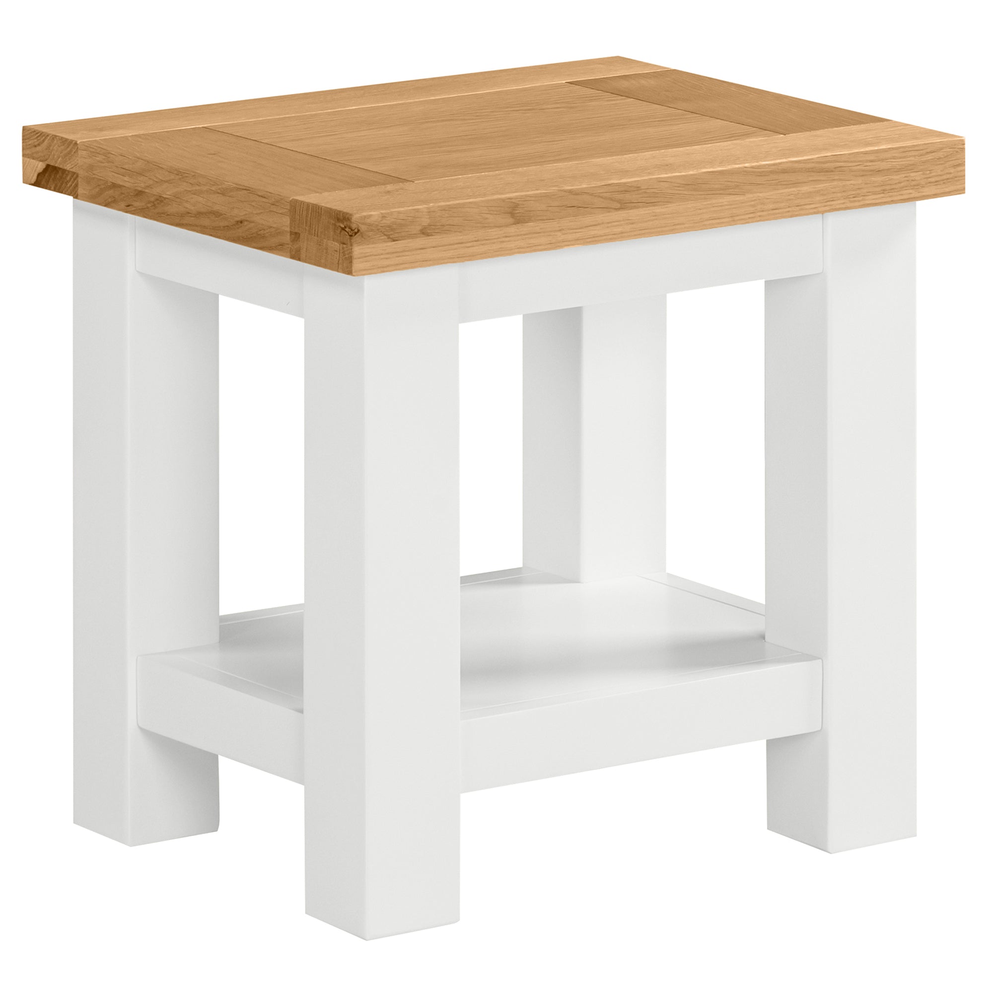 Devon Painted Lamp Table - White