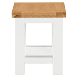Devon Painted Lamp Table - White Side