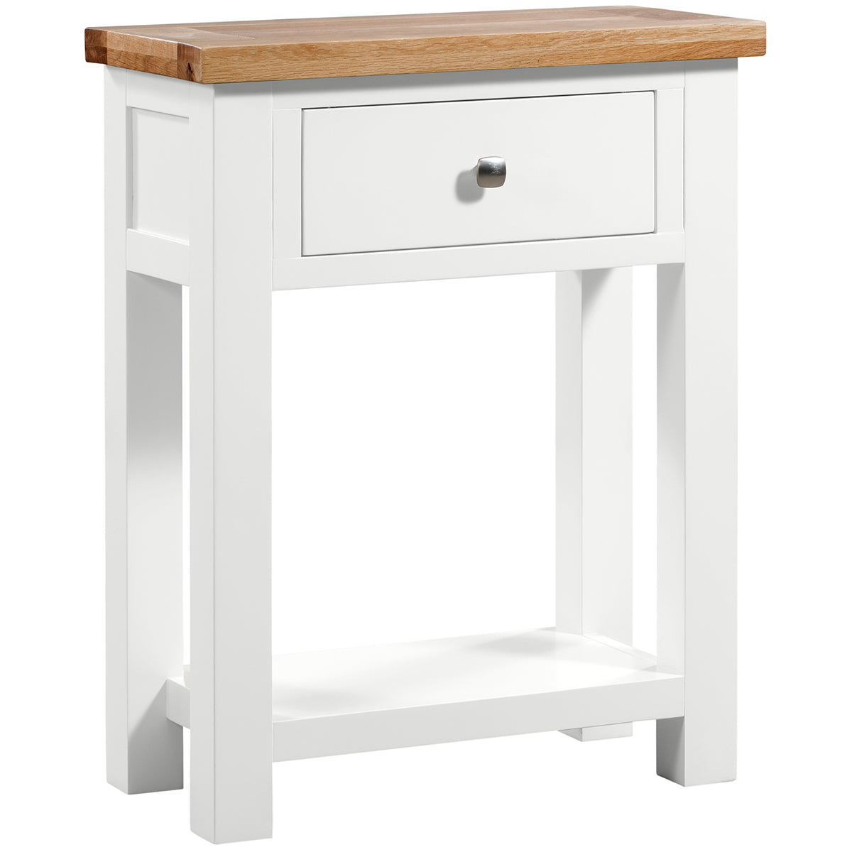 Devon Painted 1 Drawer Console Table - White