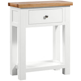 Devon Painted 1 Drawer Console Table - White