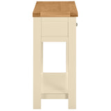 Devon Painted 2 Drawer Console Table - Ivory Side