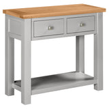 Devon Painted 2 Drawer Console Table - Devon Grey