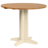 Devon Painted Round Drop Leaf Dining Table - Ivory