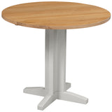 Devon Painted Round Drop Leaf Dining Table - Devon Grey