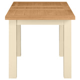 Devon Painted Small Extending Dining Table 120-153cm - Ivory Side Open