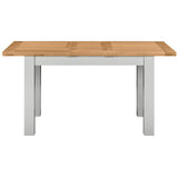 Devon Painted Small Extending Dining Table 120-153cm - Devon Grey Front Open