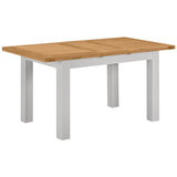 Devon Painted Small Extending Dining Table 120-153cm - Devon Grey Open