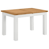 Devon Painted Small Extending Dining Table 120-153cm - White