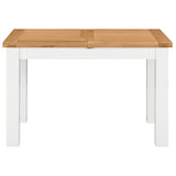 Devon Painted Small Extending Dining Table 120-153cm - White Front Closed