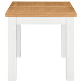 Devon Painted Small Extending Dining Table 120-153cm - White Side Closed