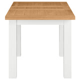 Devon Painted Small Extending Dining Table 120-153cm - White Side Open