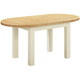 Devon Painted D-End Extending Dining Table 130-170cm - Ivory