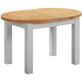 Devon Painted D-End Extending Dining Table 130-170cm - Devon Grey Closed