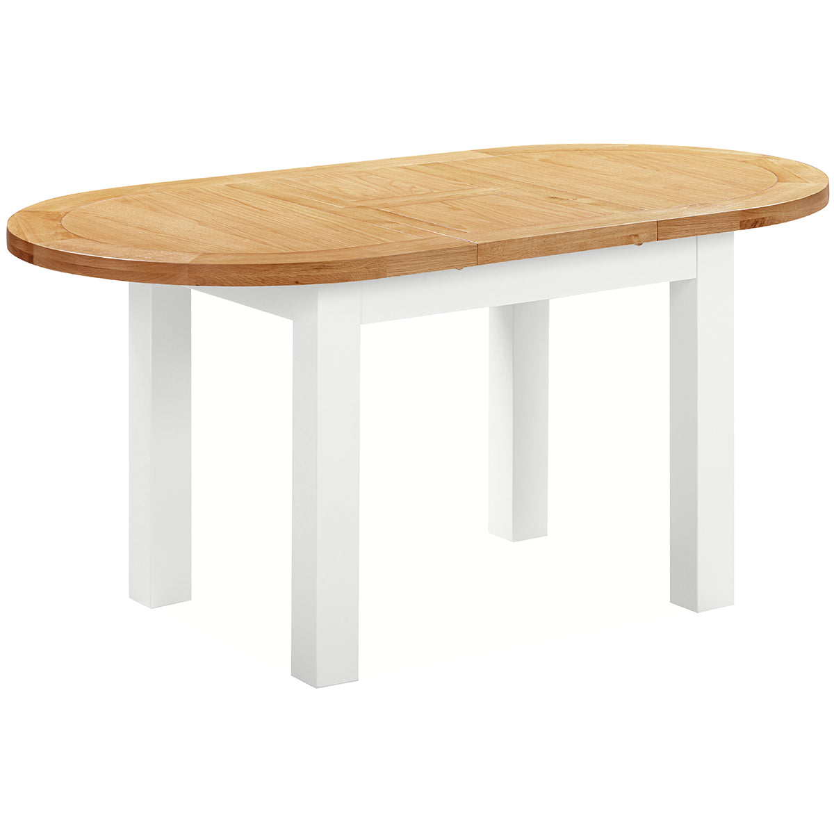 Devon Painted D-End Extending Dining Table 130-170cm - White