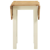 Devon Painted Square Drop Leaf Dining Table - Ivory Closed Front