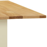 Devon Painted Square Drop Leaf Dining Table - Ivory Detail Top 1