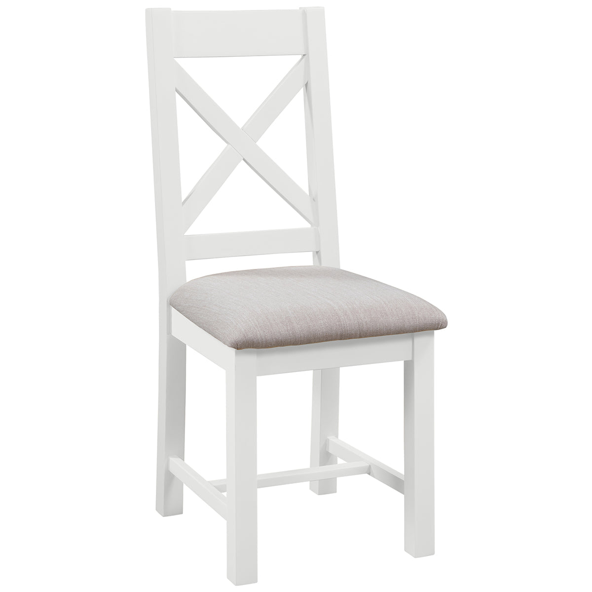Devon Painted Cross Back Dining Chair - White