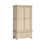 Newborough White Wash Oak - Gents 2 Door Robe