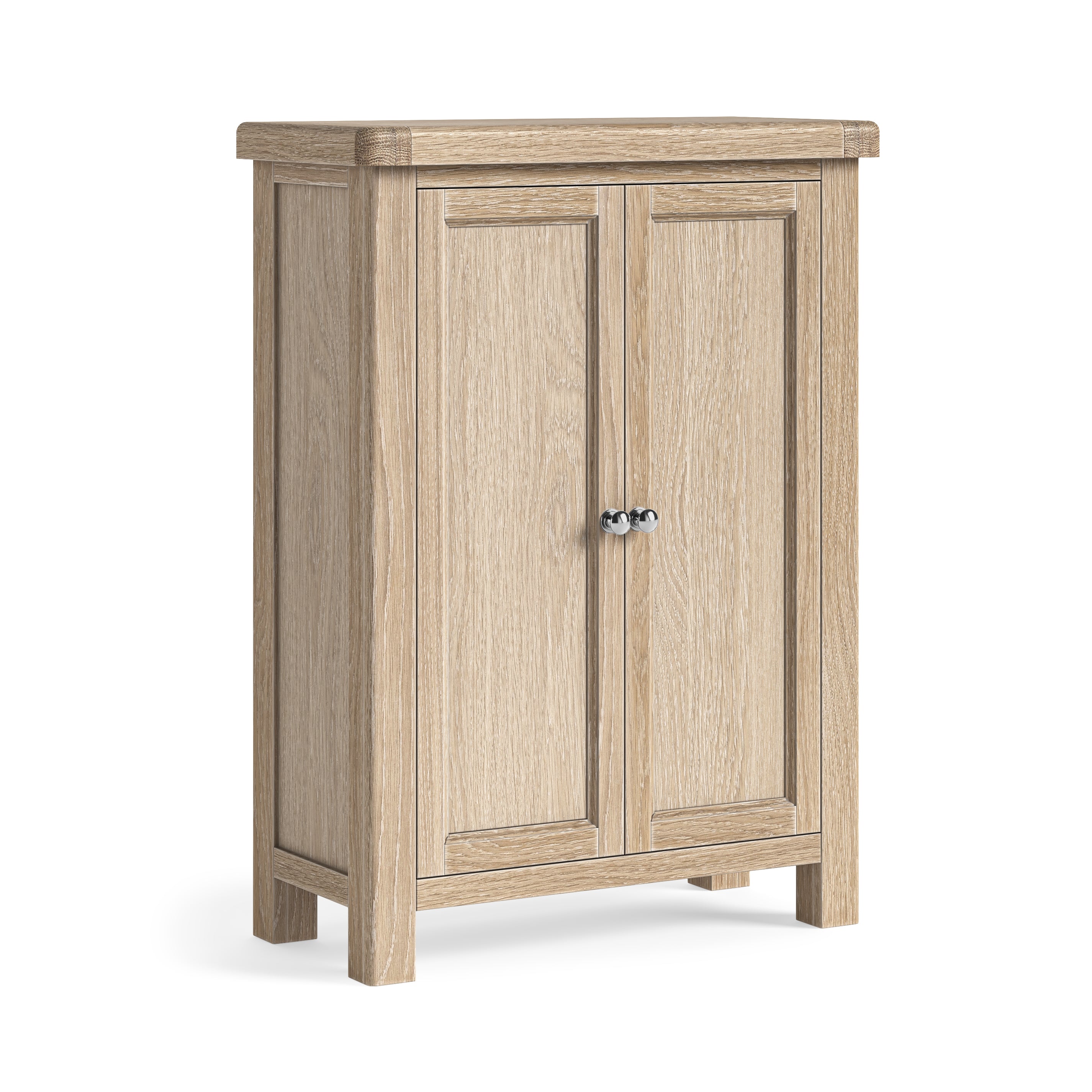 Newborough White Wash Oak - Shoe Storage