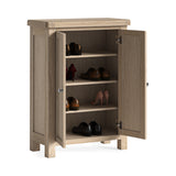 Newborough White Wash Oak - Shoe Storage