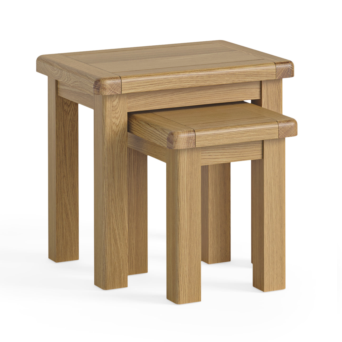 Oak 351 Nest of Tables Mill Outlet Uttoxeter