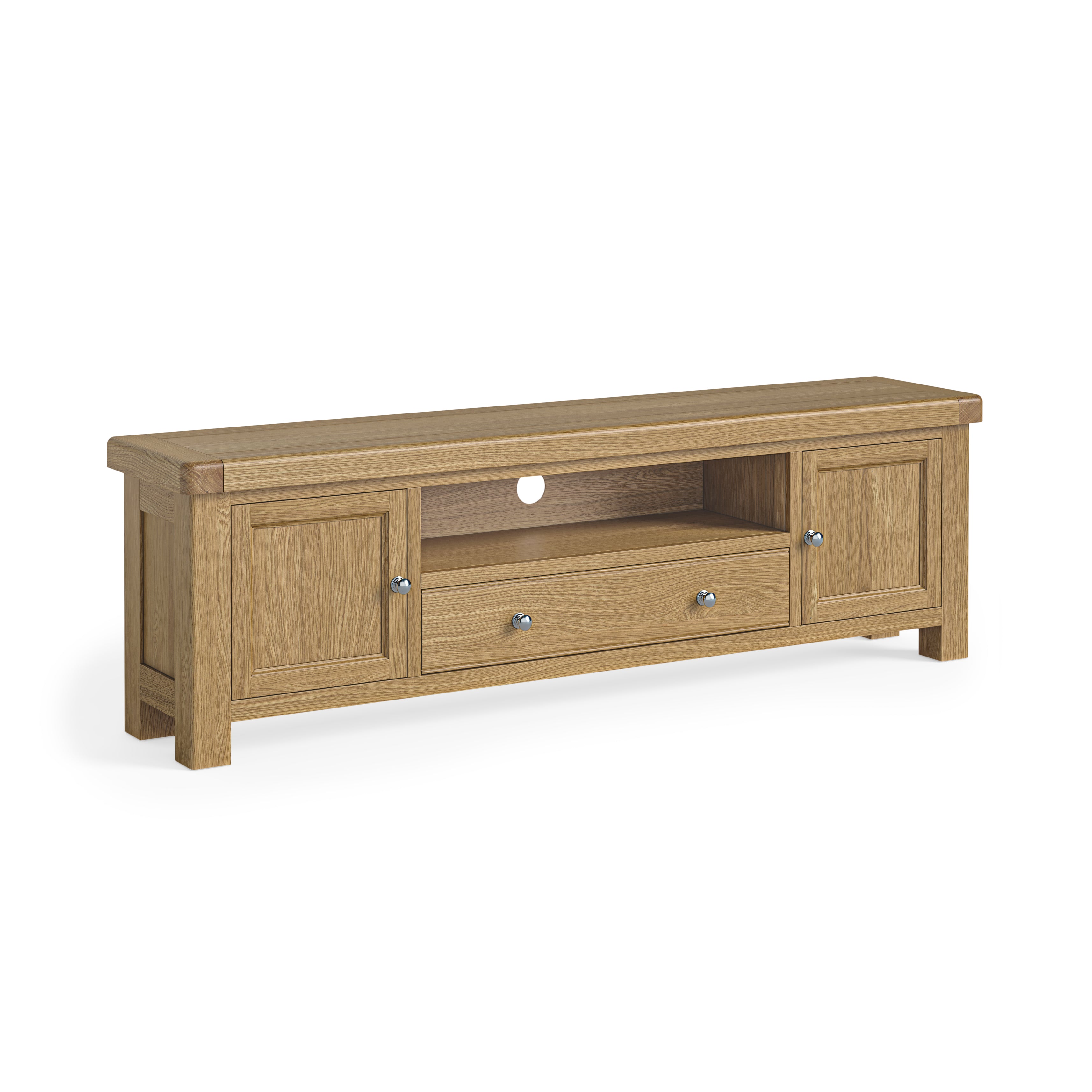 Newborough Oak - Large TV Unit 1400