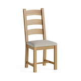Newborough Oak - Dining Chair WITHOUT Cushion - x 1 (Single)