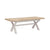 Oak 378 - Cross Leg Extending Table - Stone Grey or Sage