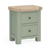 Oak 378 - 2 Drawer Bedside - Stone Grey or Sage