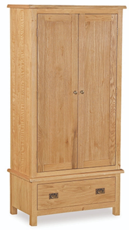 Sudbury Petite Oak - Gents 2 Door Wardrobe