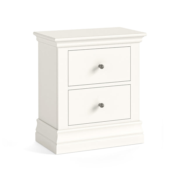 Beamhurst Painted - 2 Drawer Bedside - Coconut Milk