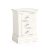 Beamhurst Painted - 3 Drawer Bedside - Coconut Milk