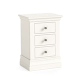 Beamhurst Painted - 3 Drawer Bedside - Coconut Milk