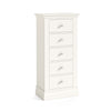 Beamhurst Painted - 5 Drawer Tallboy - Coconut Milk