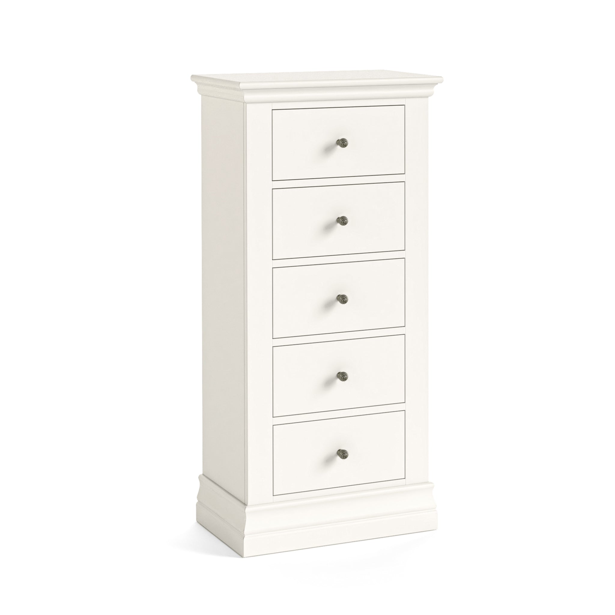 Beamhurst Painted - 5 Drawer Tallboy - Coconut Milk