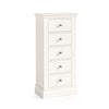 Beamhurst Painted - 5 Drawer Tallboy - Coconut Milk