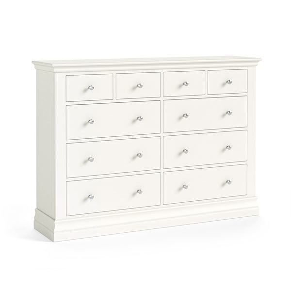Beamhurst Painted - 4 Over 6 Drawer - Coconut Milk