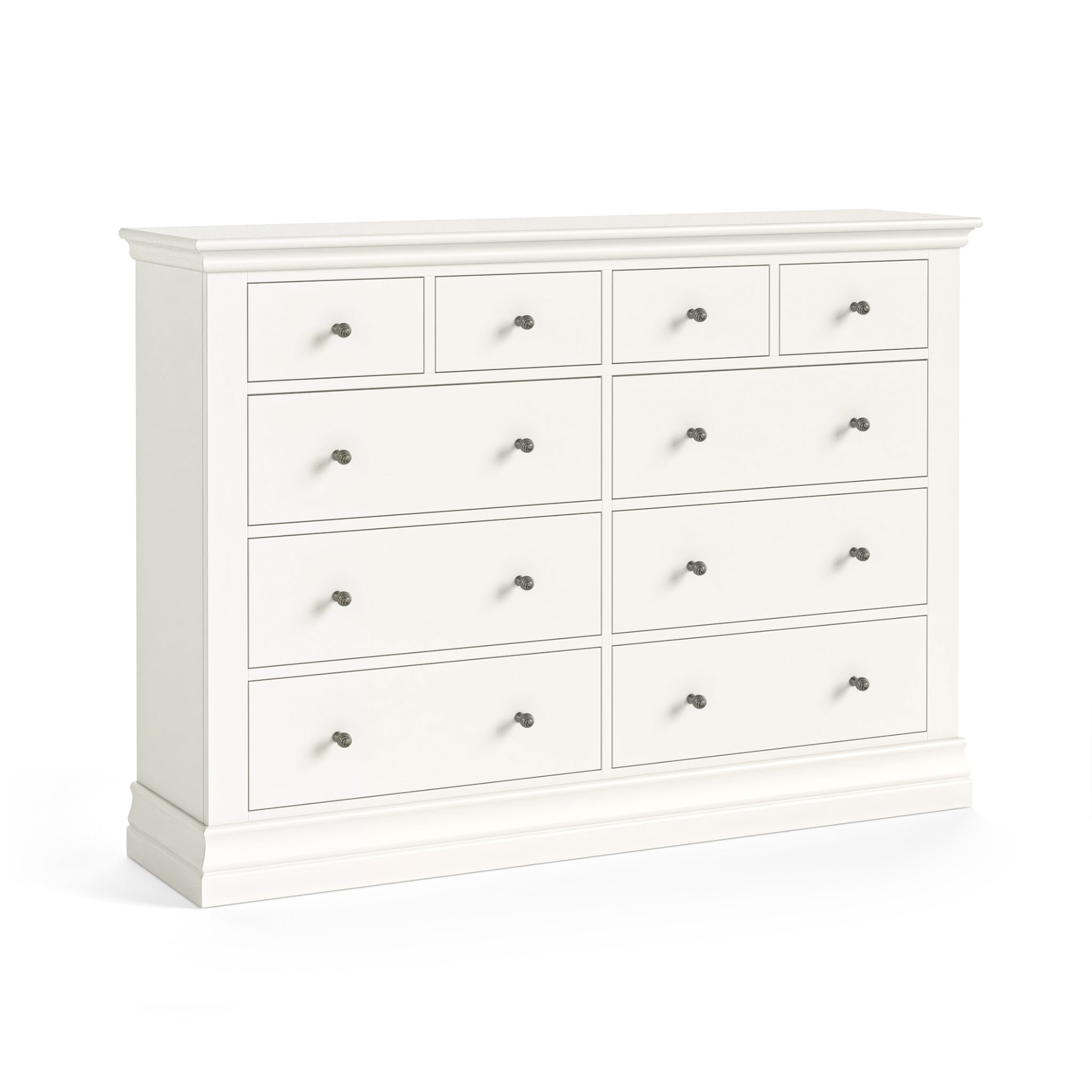 Beamhurst Painted - 4 Over 6 Drawer - Coconut Milk