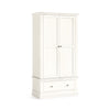 Beamhurst Painted - 2 Door 1 Drawer Wardrobe - Coconut Milk