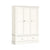 Beamhurst Painted - 3 Door 2 Drawer Wardrobe - Coconut Milk