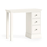 Beamhurst Painted - Single Pedestal Dressing Table - Coconut Milk