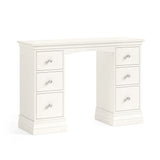 Beamhurst Painted - Double Pedestal Dressing Table - Coconut Milk