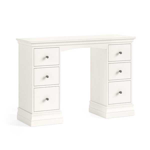 Beamhurst Painted - Double Pedestal Dressing Table - Coconut Milk