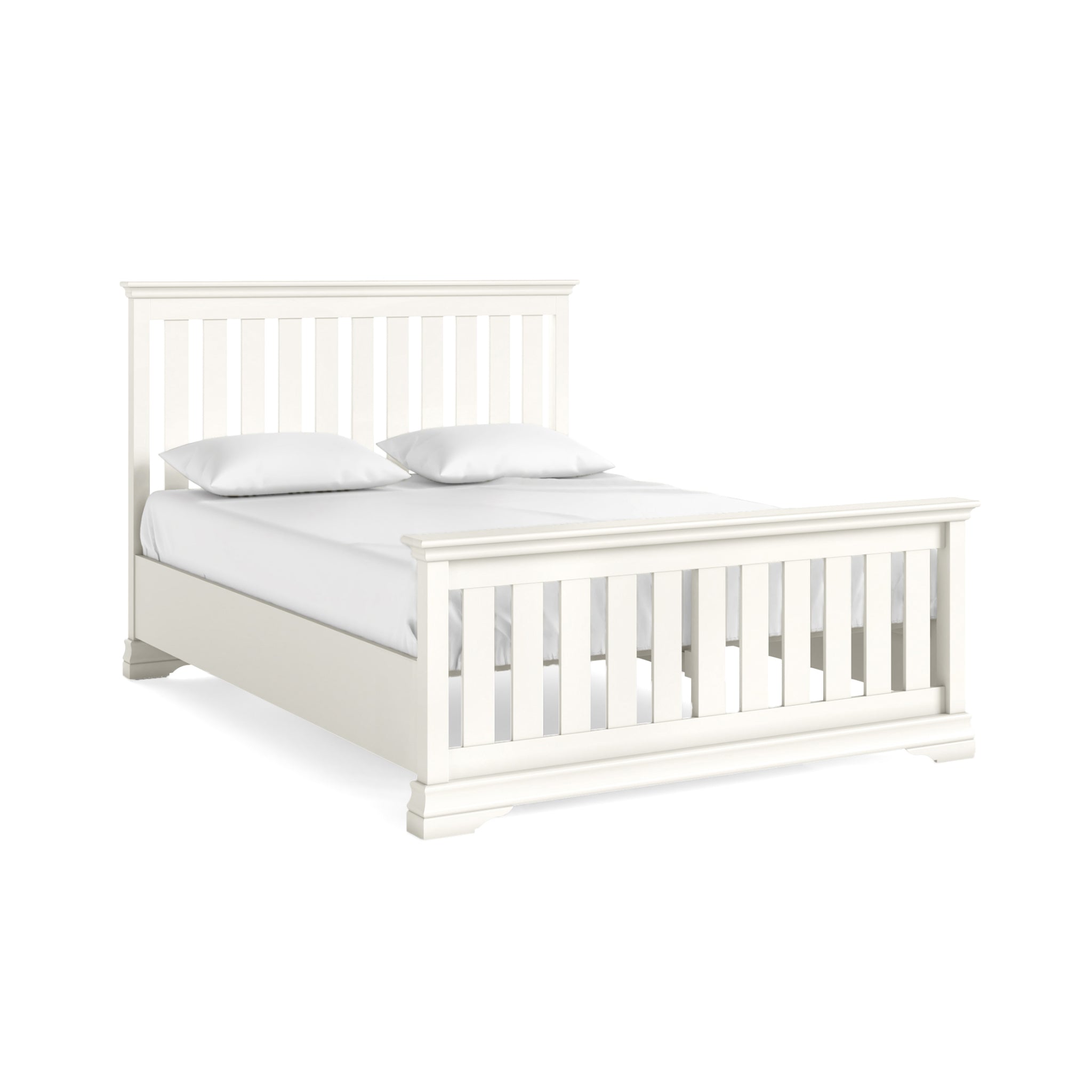 Beamhurst Painted - 5' Frame Bed - Coconut Milk