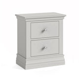 Beamhurst Painted - 2 Drawer Bedside - Light Grey