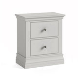 Beamhurst Painted - 2 Drawer Bedside - Light Grey
