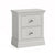 Beamhurst Painted - 2 Drawer Bedside - Light Grey