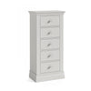 Beamhurst Painted - 5 Drawer Tallboy - Light Grey